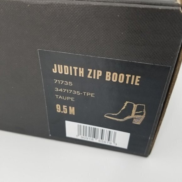 NEW FRYE Judith Zip Bootie Taupe Suede Leather Ank - Picture 6 of 7